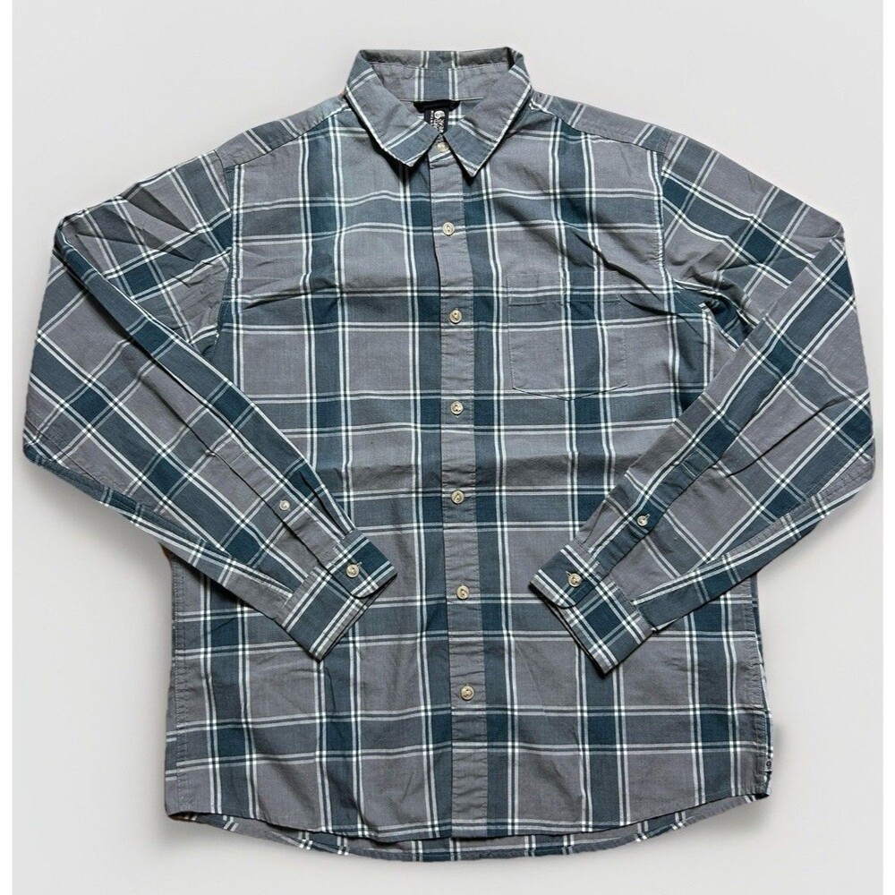 Mountain Hardwear Rogers Pass Mens Plaid Button Up Long Sleeve Shirt Size Medium